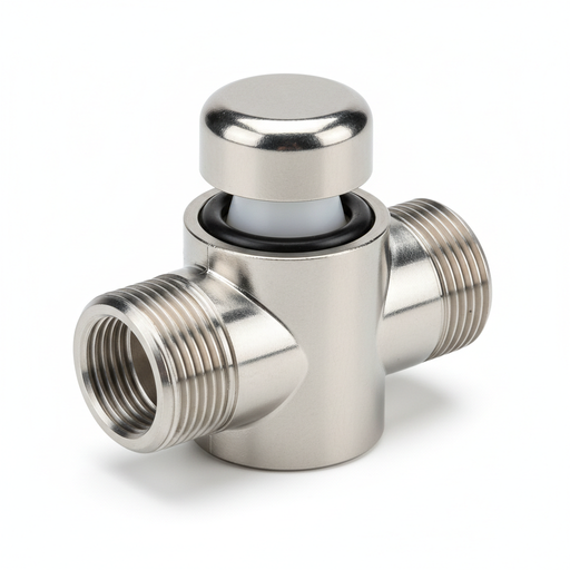 1/2" NPT STAINLESS STEEL VACUUM BREAKER, ACETAL POPPET/FKM GFLT