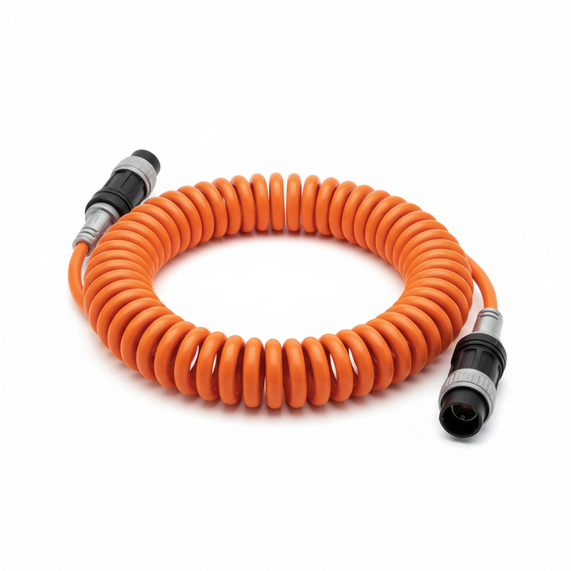 25 FT. DEADMAN COIL CORD, ORANGE
