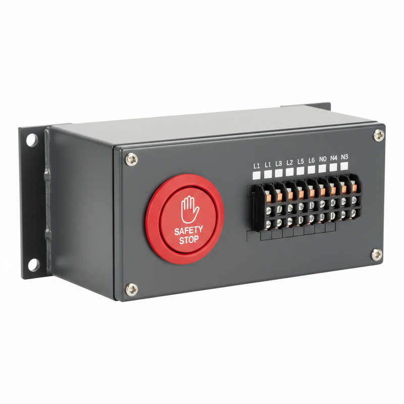 JUNCT. BOX, RACK; DEADMAN SWTH INCL. TERMINAL STRIP.