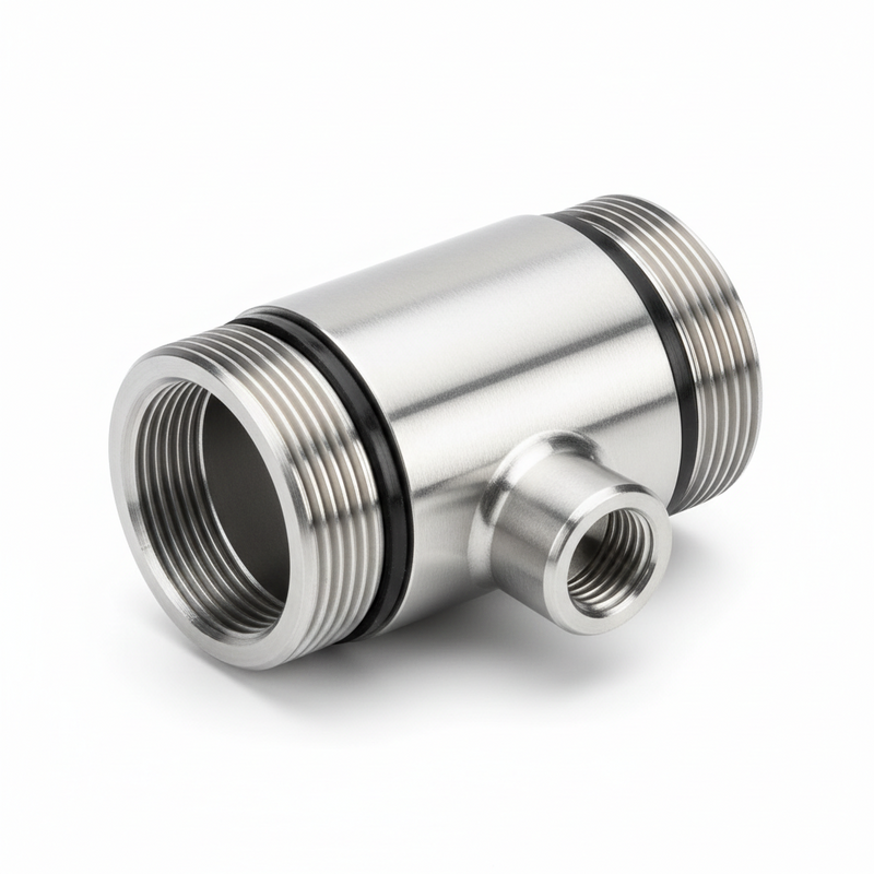 1" ISO SPOOL, SST BODY, SST FNPT ENDS, 1/4" CONNECTION, NO FILL, BUNA CYLINDER